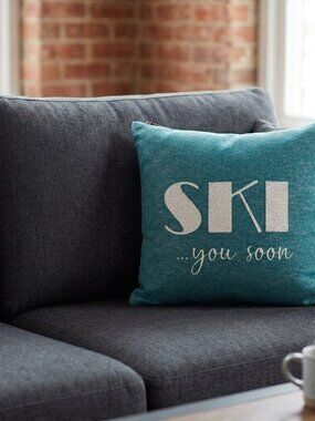 David Fussenegger Silveretta "Ski You Soon" Pillow